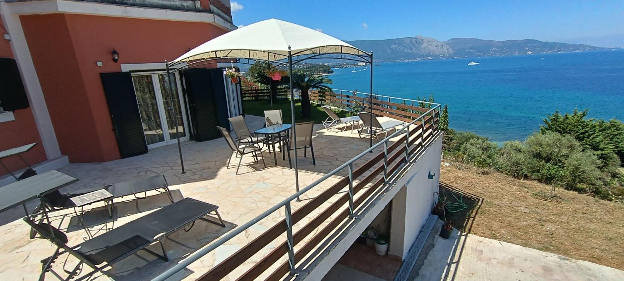 Corfu Town 'panoramic View House' Villa Alykes Potamou