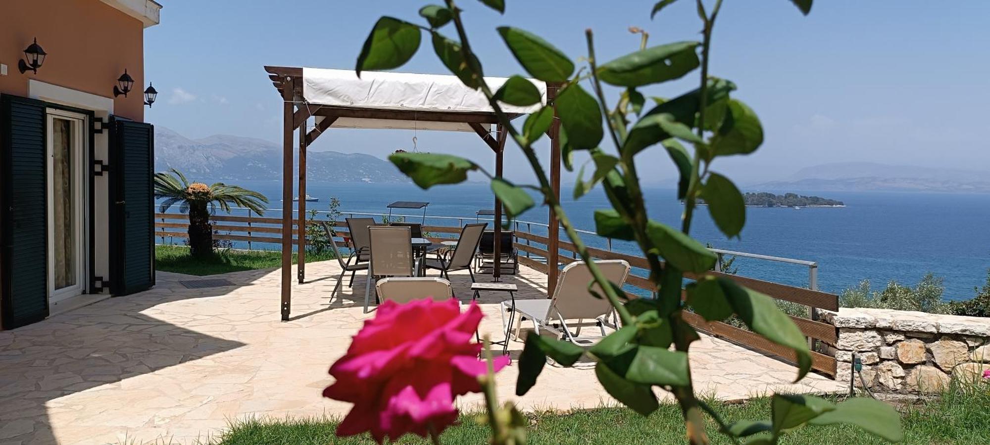 Villa Corfu Town 'panoramic View House' Alykes Potamou
